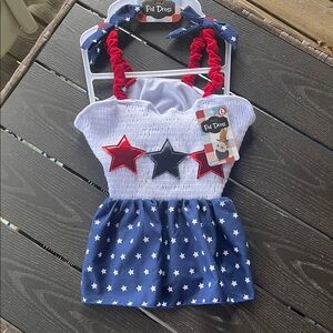 🆕 🇺🇸 Patriotic Star Pet Dress 🇺🇸